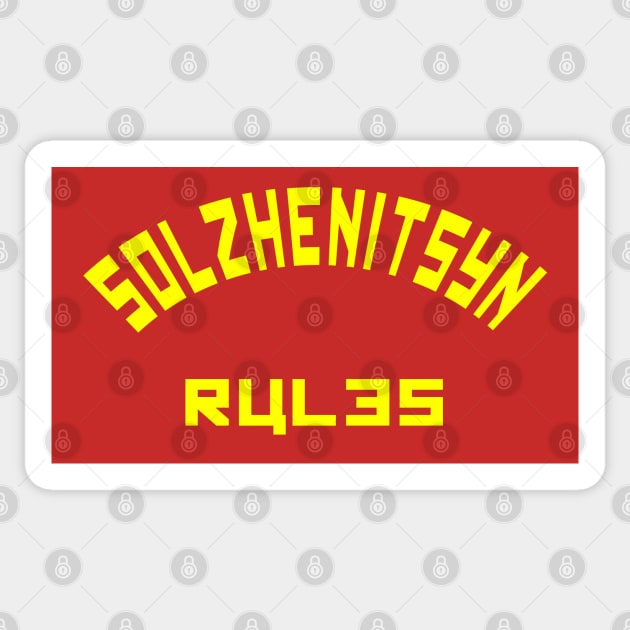 Solzhenitsyn Rules Sticker by Lyvershop